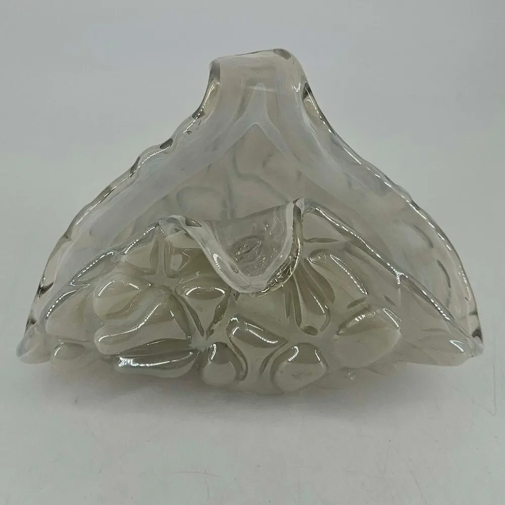 Unique Hand blown Studio Art Glass Letter or Napkin Holder